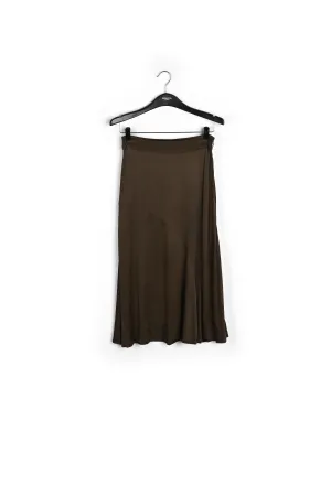 Wide midi skirt