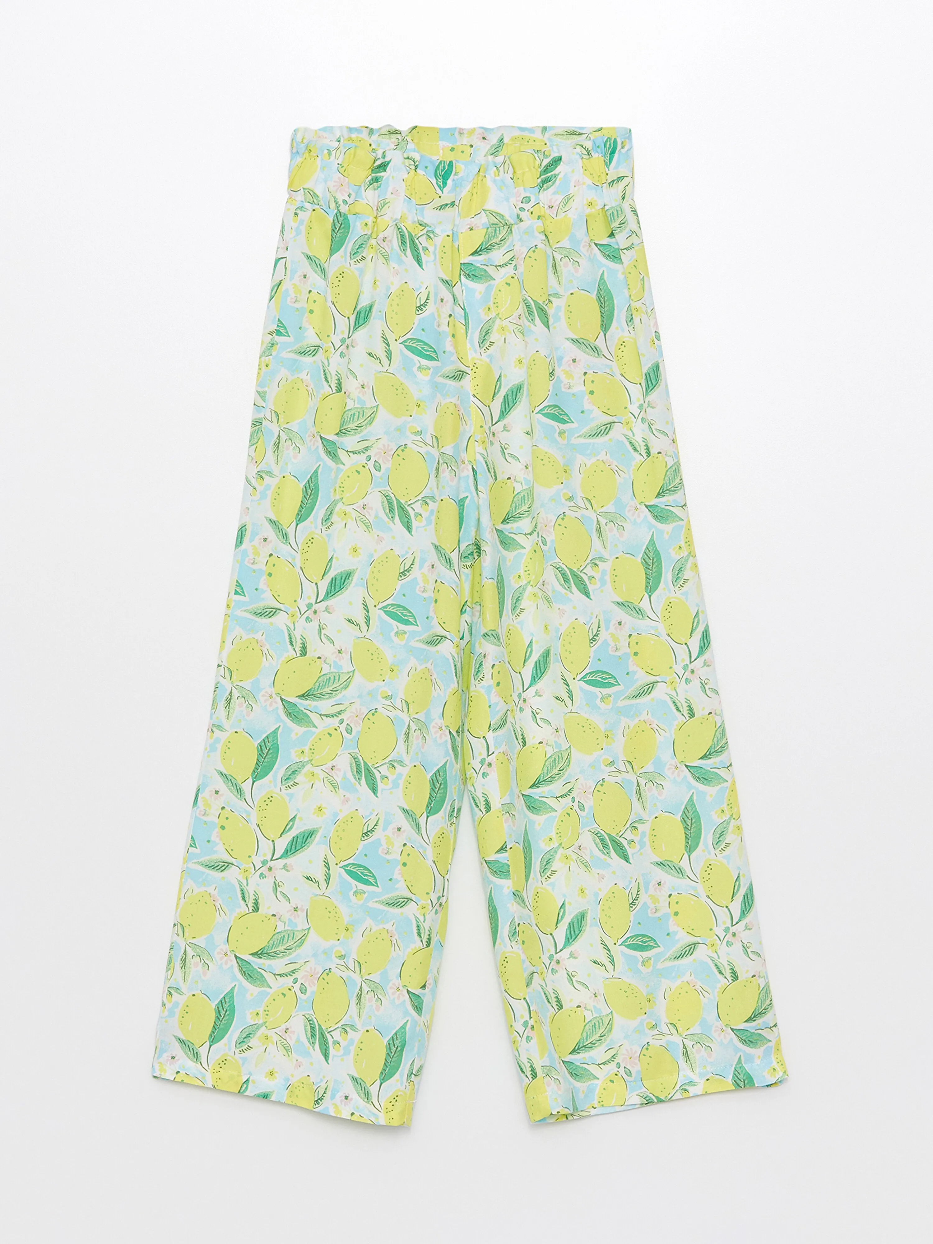 Wideleg Girls Trousers with Elastic Waist
