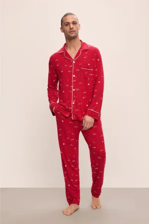 William Printed TENCEL™ Modal Long PJ Set
