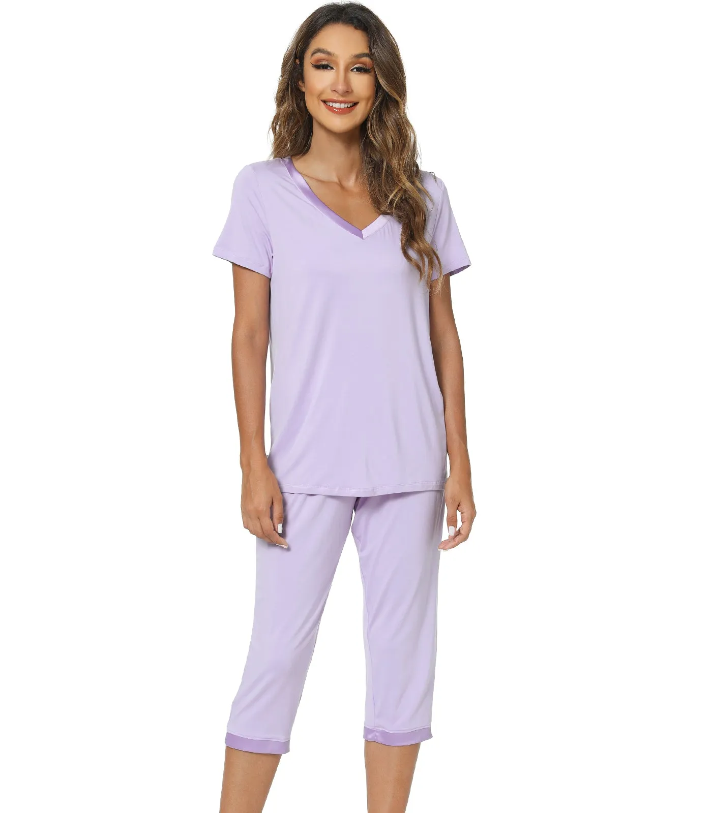 WiWi V-neck Bamboo Pajamas for Women