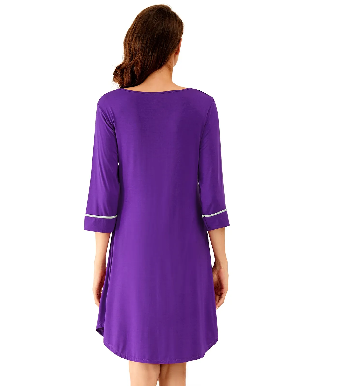 WiWi Women's Nightgowns Soft Bamboo Pajamas