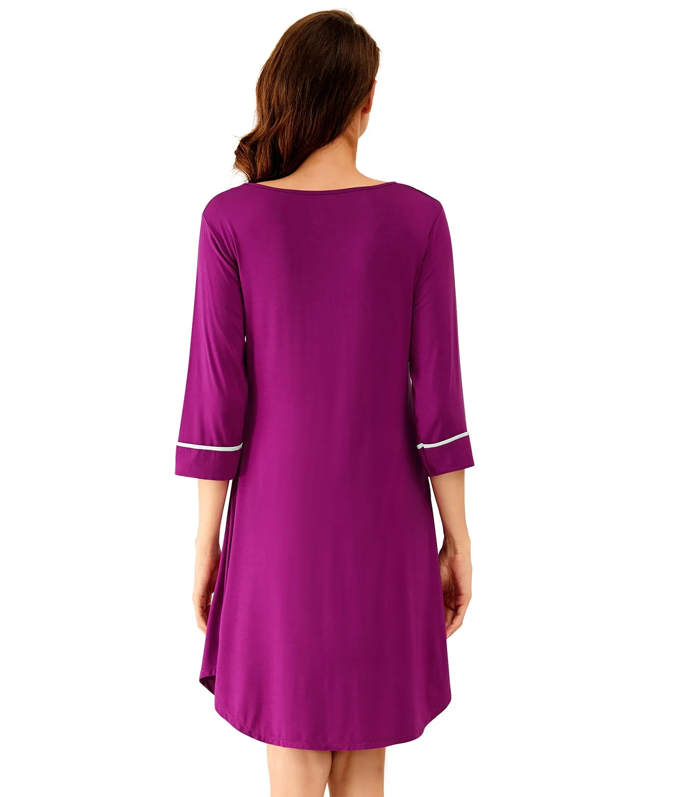 WiWi Women's Nightgowns Soft Bamboo Pajamas