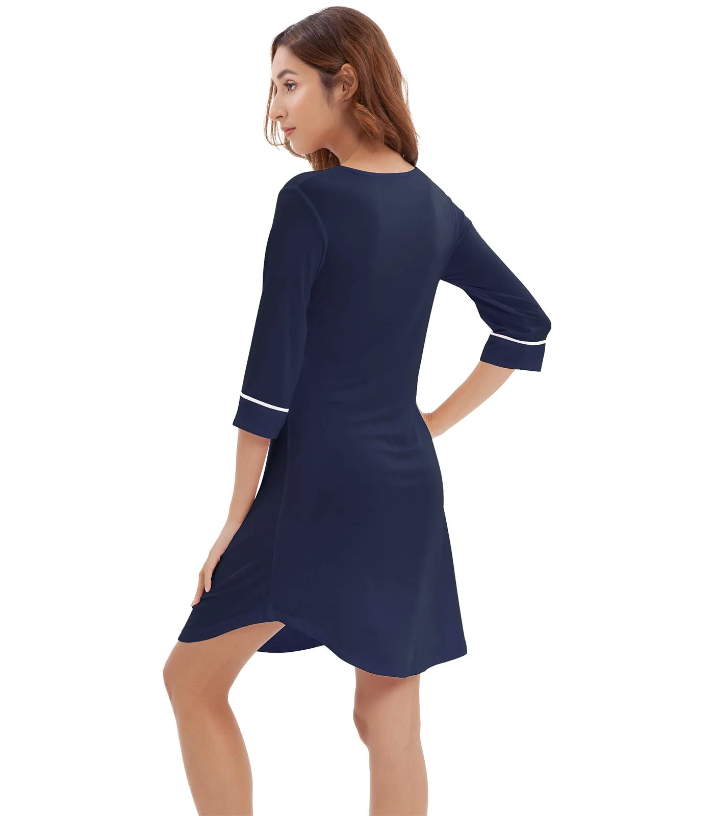 WiWi Women's Nightgowns Soft Bamboo Pajamas