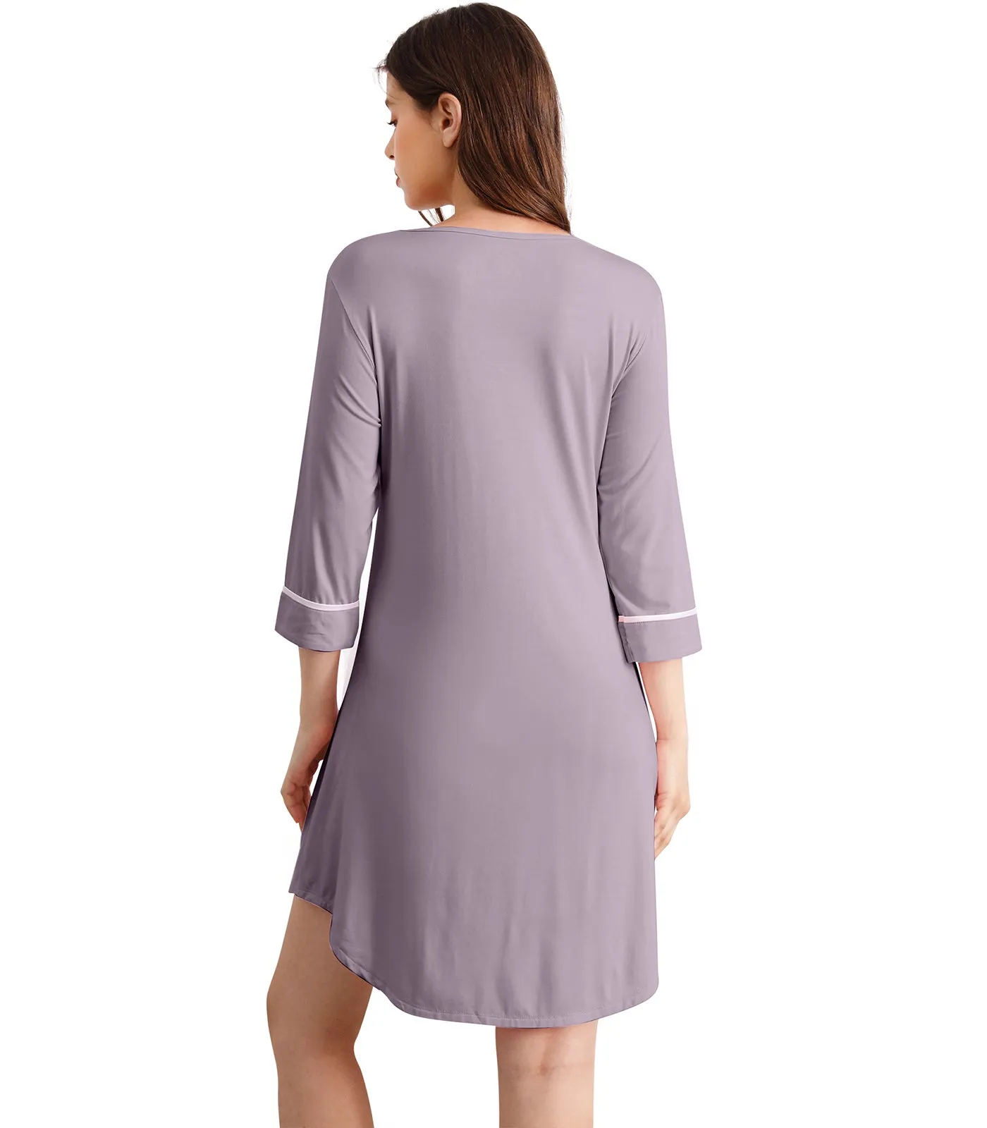 WiWi Women's Nightgowns Soft Bamboo Pajamas