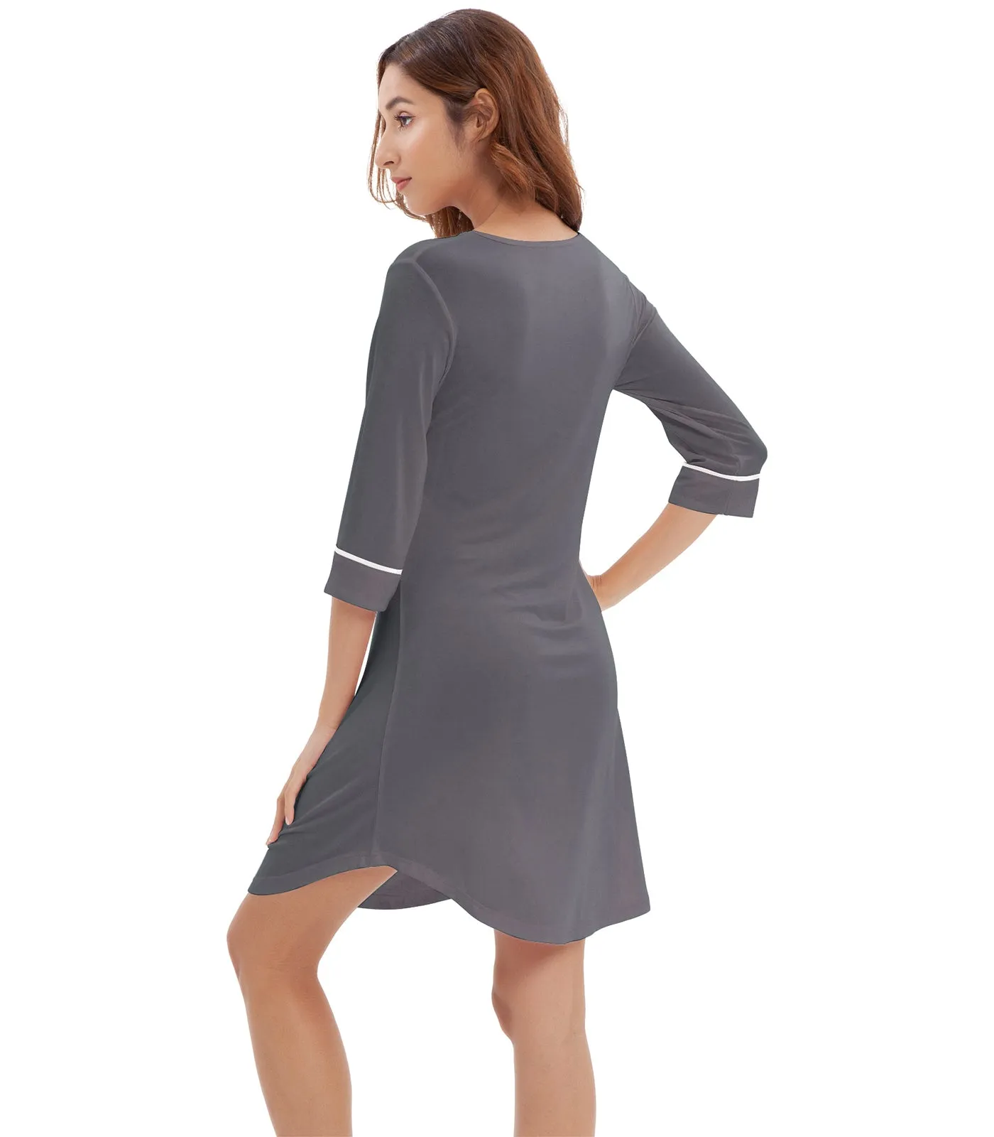 WiWi Women's Nightgowns Soft Bamboo Pajamas