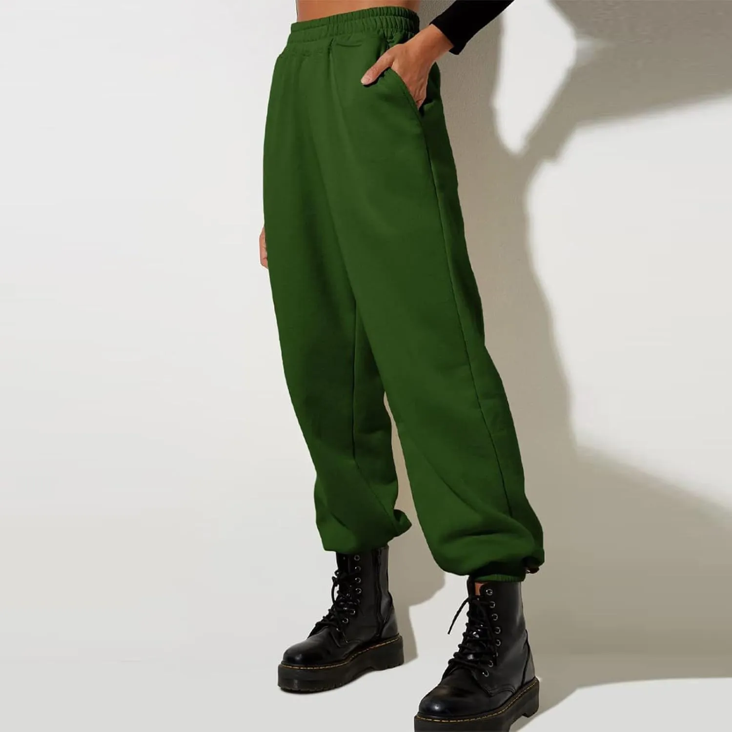 Women High Waisted Baggy Sweatpants Comfortable Cotton Joggers Pants