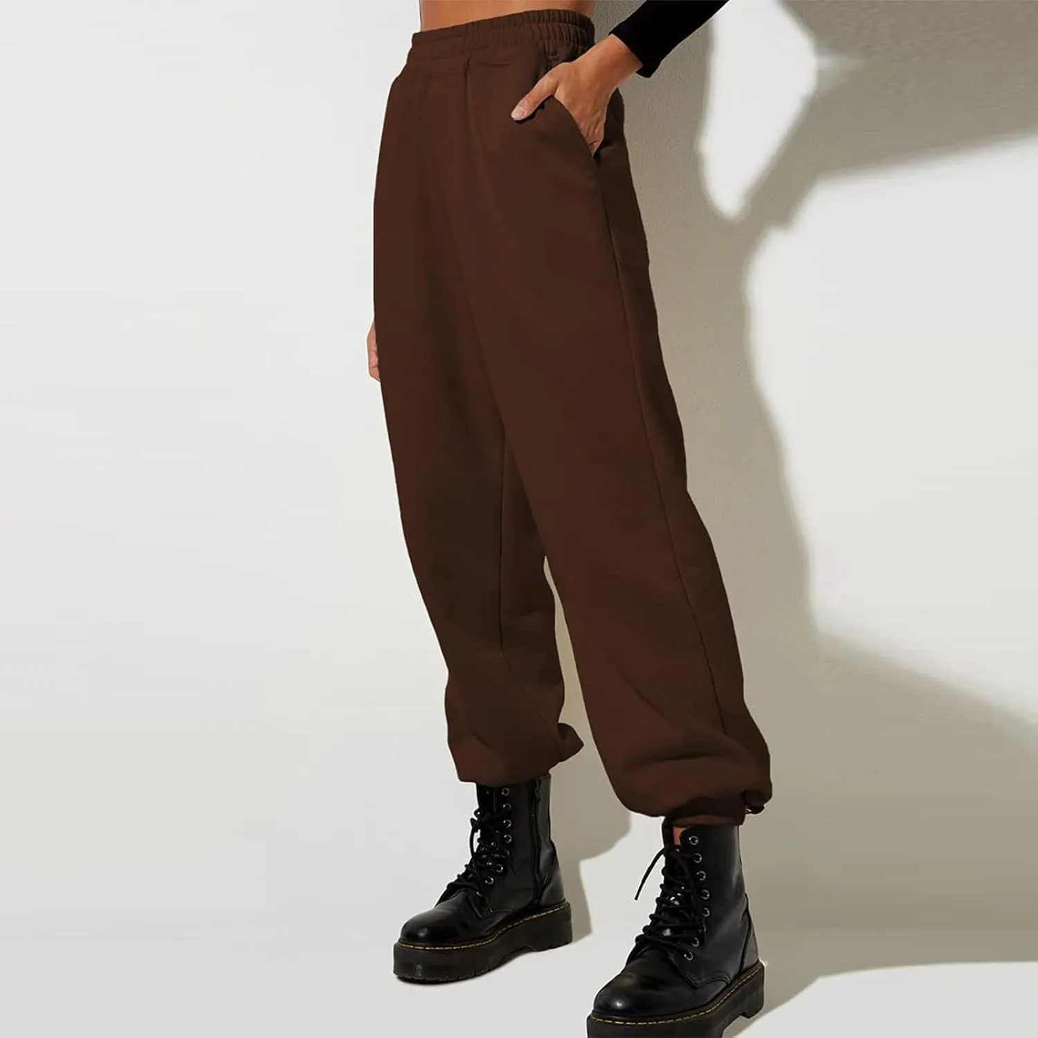 Women High Waisted Baggy Sweatpants Comfortable Cotton Joggers Pants
