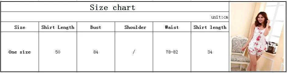 Women Lingerie Strap Silk Lace Flower Sleepwear Shirts   Shorts Underwear Nightwear Set