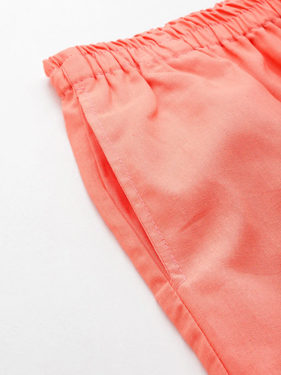 Women Pure Cotton Kurti Pant - Peach