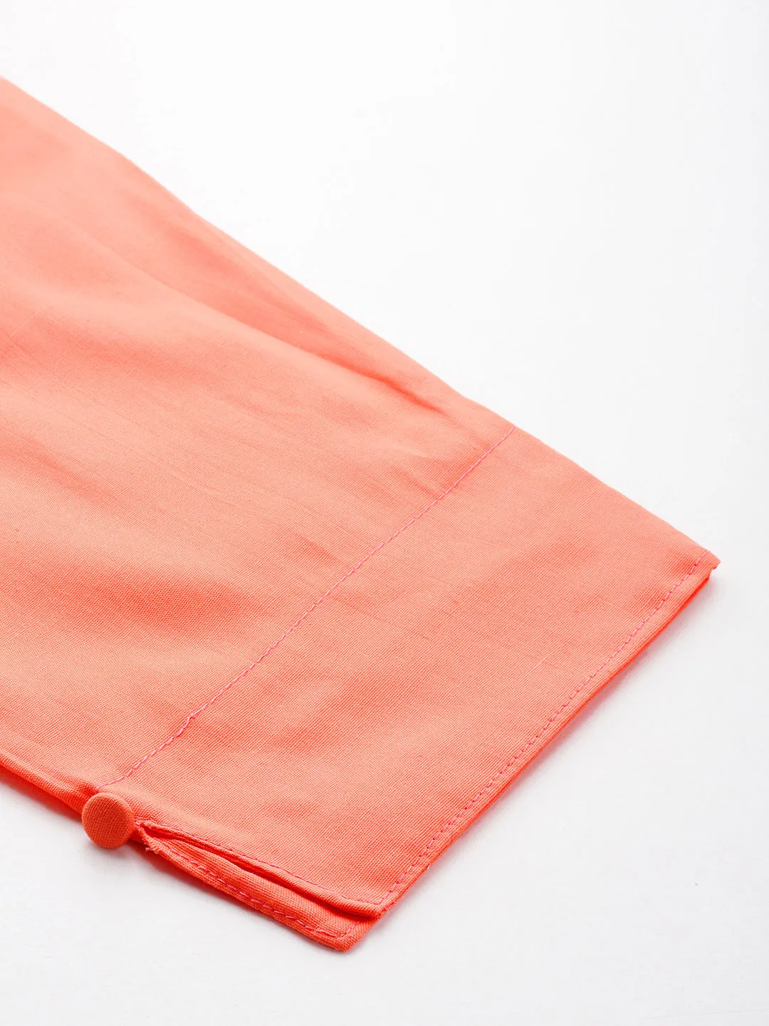 Women Pure Cotton Kurti Pant - Peach