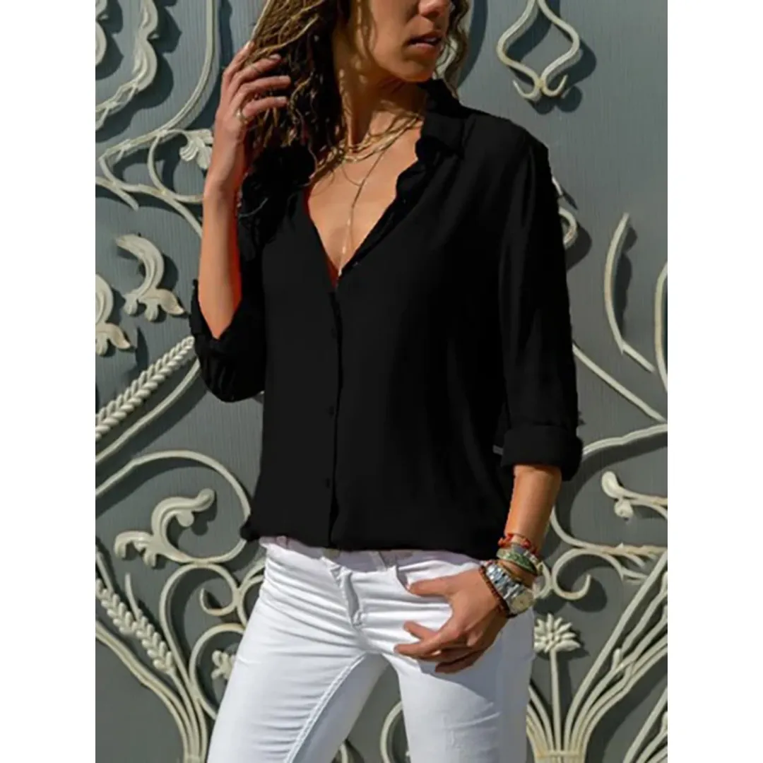 Women's Formal Button Down Shirt | Long Sleeve