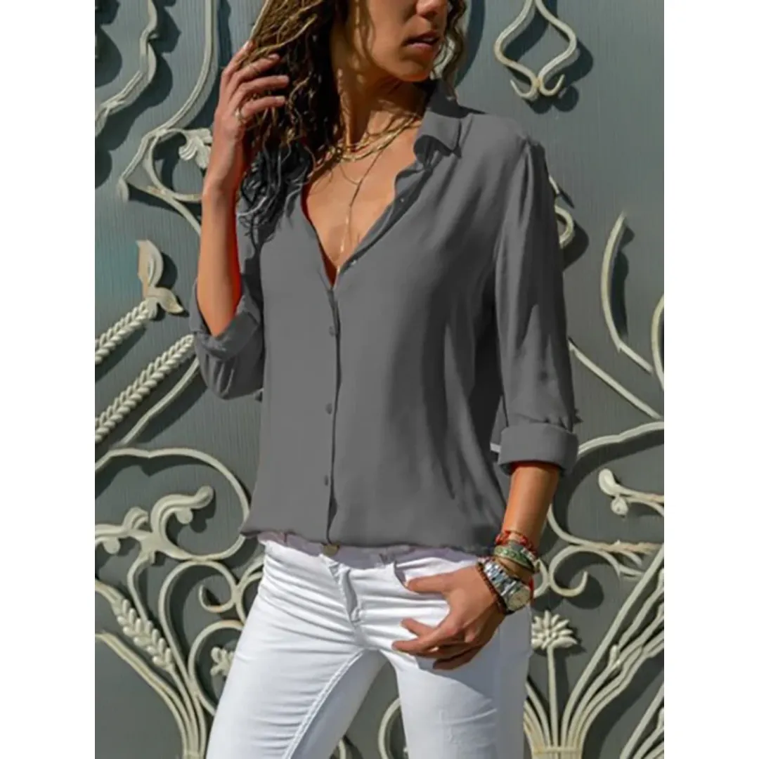 Women's Formal Button Down Shirt | Long Sleeve