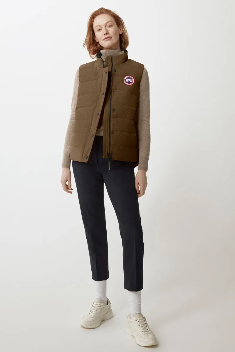 Womens Freestyle Vest - Military Green-2836L